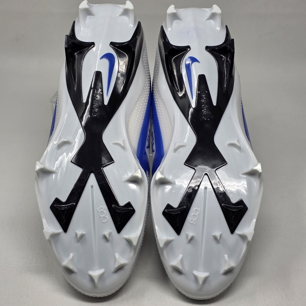 Nike Alpha Menace 4 Elite White Royal Blue Football Cleats FZ7701-103 Size 12.5 - Picture 6 of 11